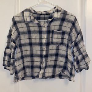 Cropped flannel